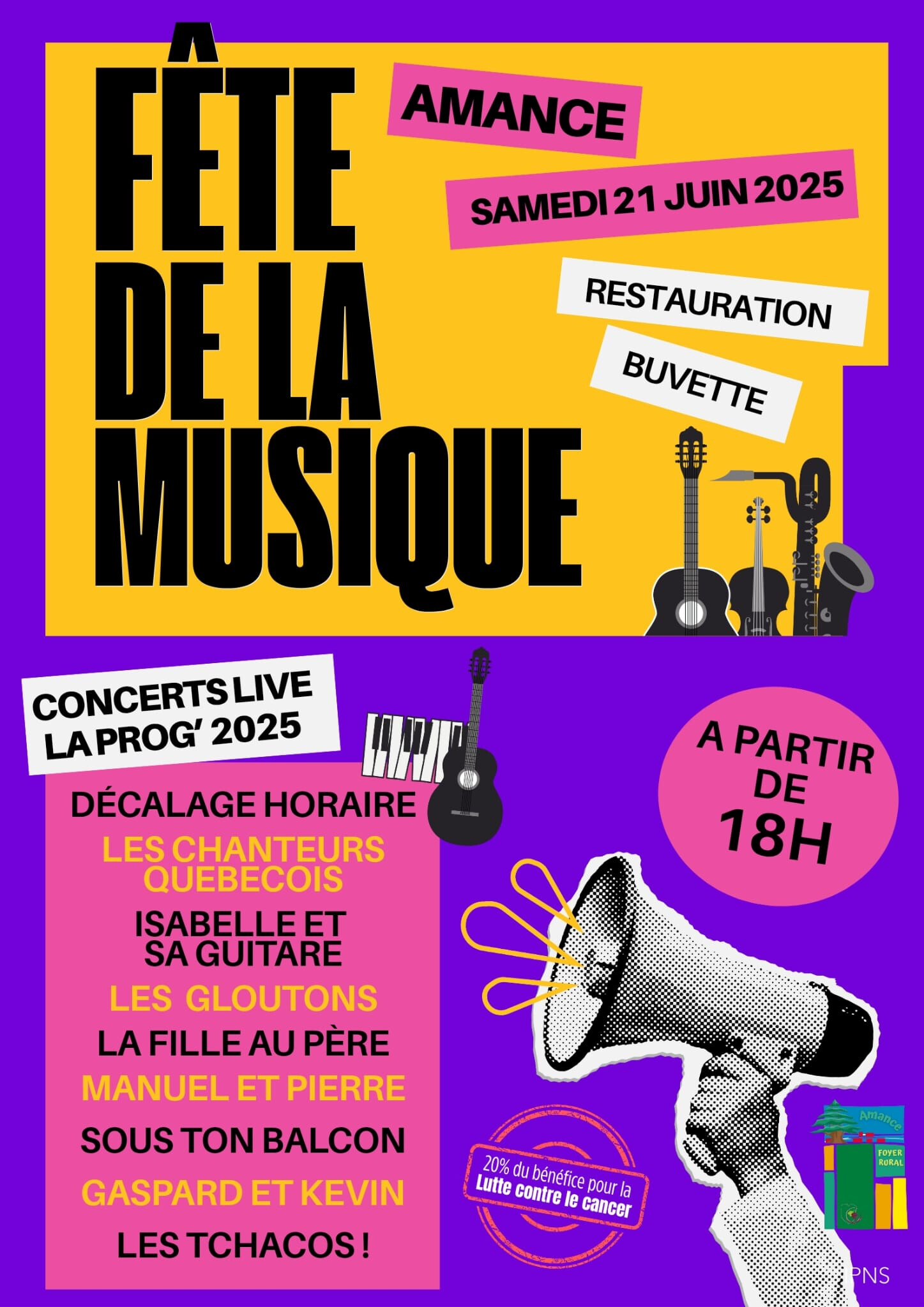 Amance - Affiche fête de la musique